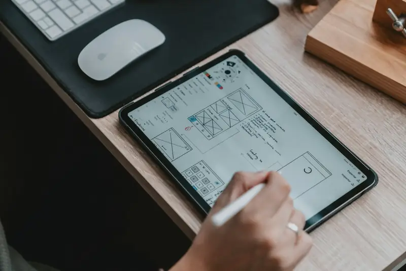 Diseño web en pantalla